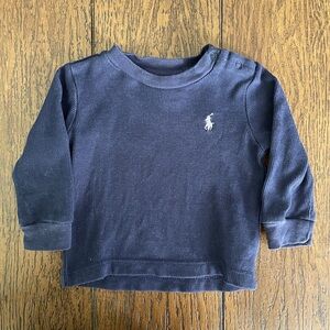GUC Ralph Lauren Waffle-knit crewneck thermal long-sleeve shirt